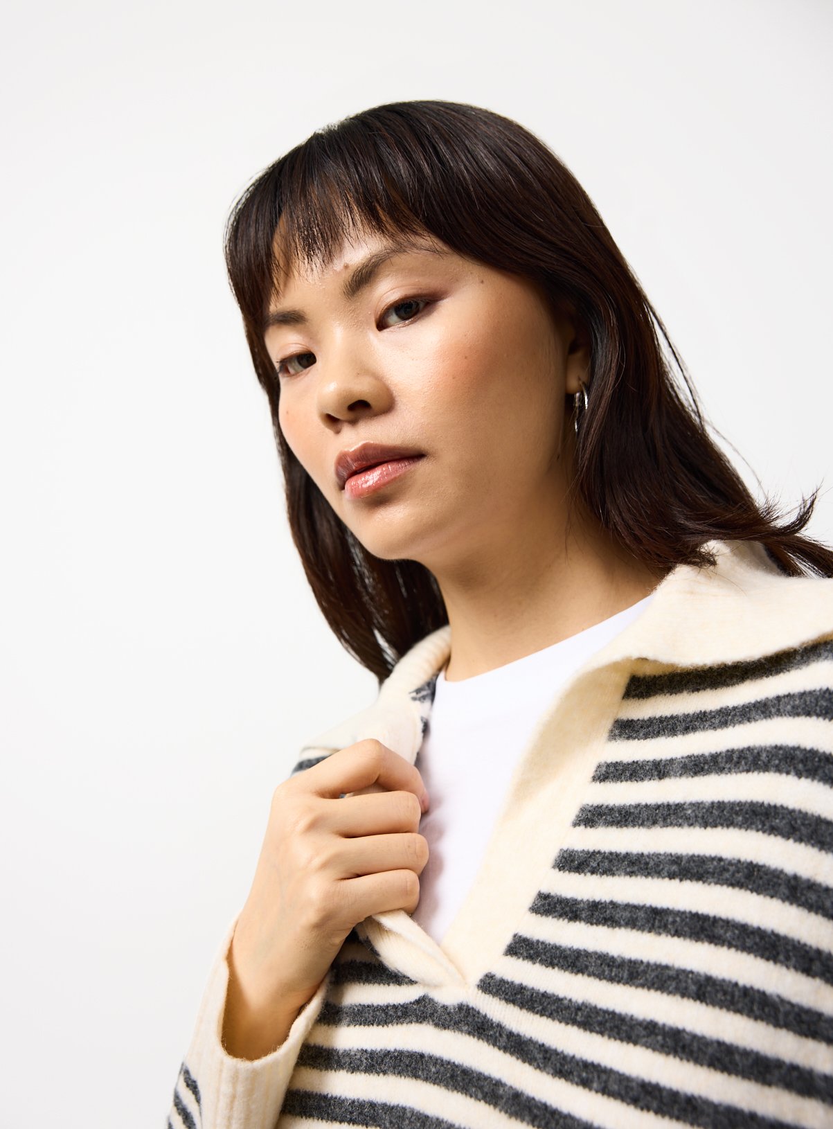 Mono Striped Sailor Collar Jumper 6 - Image 3 thumbnail